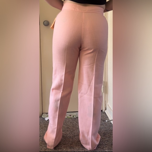 Vintage New w/ Tags! Pink 50’s Pleated Cigarette Pants / Slacks Deadstock Sears - Picture 9 of 9